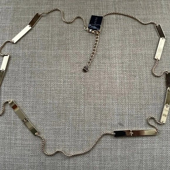 ALFANI Women Necklace Gold Tone Fashion Tablet LNG STN NK TOWER Jewelry - Picture 3 of 11